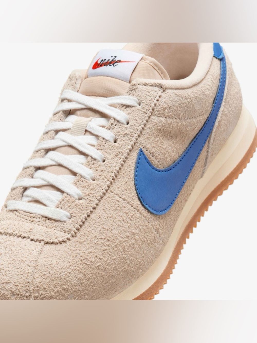 NWT nike cortez vintage sanddrift game royal (women’s) size 8 - Picture 3 of 9